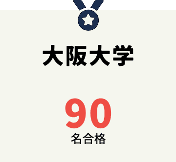 大阪大学 90名合格